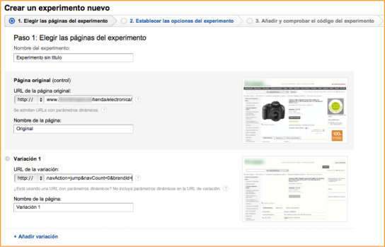 Como Lanzar Experimentos con Google Analytics (2)
